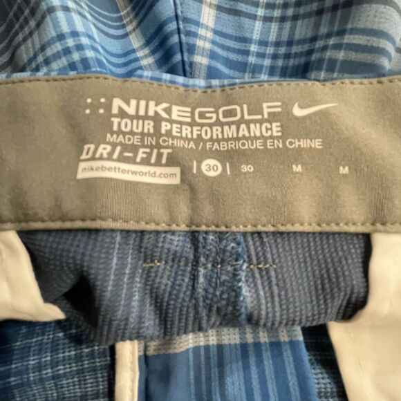 Nike Golf Short Tour Performance Plaid‎ Golf Casual Active Athleasure Mens 30 - Picture 5 of 12